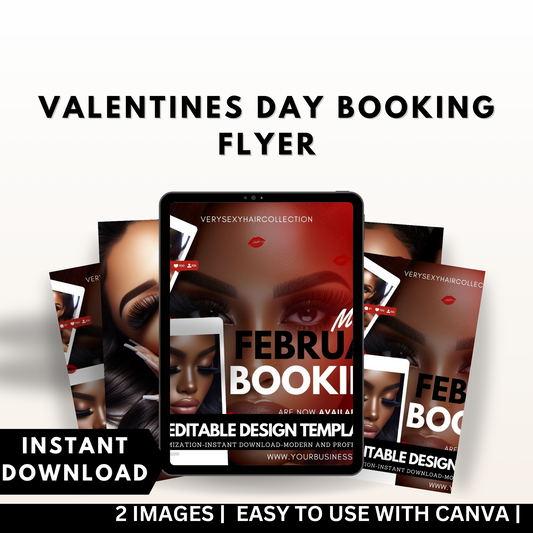 Valentines Day Booking Flyer