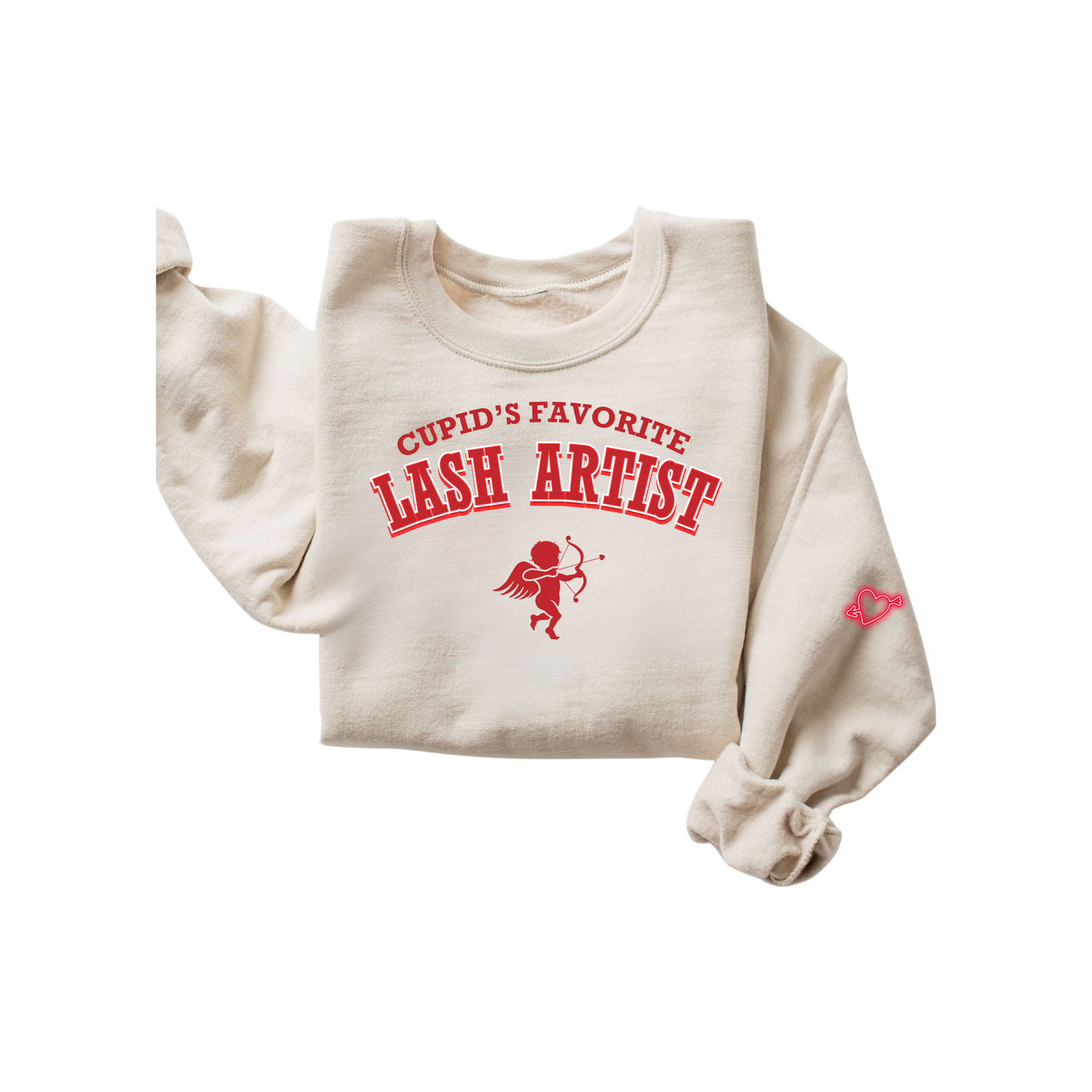 "Cupid's Favorite Lash Artist" Sweatshirt
